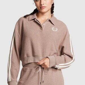 PINK Victoria's Secret Reverse Fleece Cropped Sweatshirt Size XL, XXL and L NWT